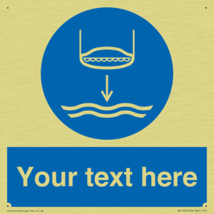 Custom Lower lifeboat to the water in launch sequence